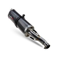 Escape compatible con Yamaha Tenere 700 2025-2026, Dual Poppy, Escape legal, homologado, silenciador con db killer desmontable y tubo de conexión específico 