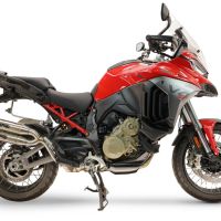 GPR escape compatible con Ducati Multistrada V4 - V4S 2025-2026, Deeptone Duplex, Par de terminales de escape homologados, con db killer extraíbles y tubos de conexión específicos 