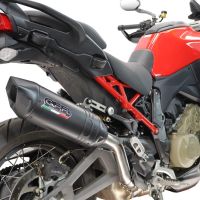GPR escape compatible con Ducati Multistrada V4 - V4S 2025-2026, Furore-X Titanio Nero, Escape legal, homologado, silenciador con db killer desmontable y tubo de conexión específico 