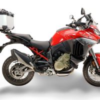 Baúl GPR TECH compatible con  Harley Davidson Pan America 1250 2020/2024 Baúl Alpi-Tech en aluminio color plata con placa específica incluida Capacidad Litros 35