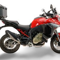 Baúl GPR TECH compatible con  Harley Davidson Pan America 1250 2020/2024 Baúl Alpi-Tech en aluminio, color negro con placa específica incluida Capacidad Litros 35