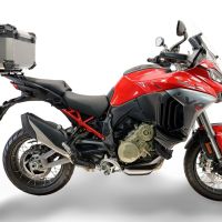  Harley Davidson Pan America 1250 2020/2024 Baúl superior Top Case de Titanio color natural con placa específica incluida Capacidad Litros 55