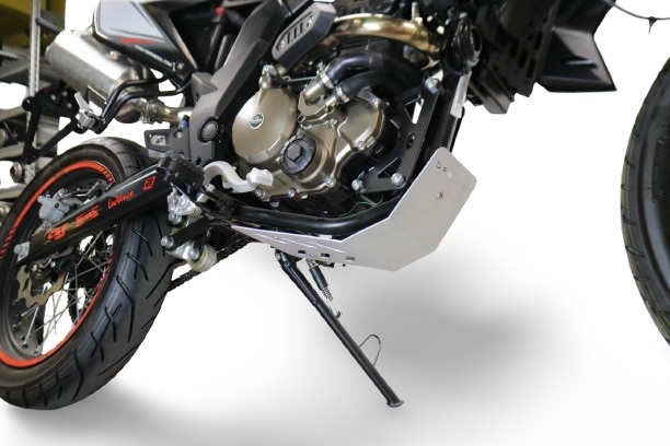 GPR TECH compatible con  F.B. Mondial Smx 125 Enduro 2021/2023 e5 Supermoto 2021/2023 e5 Protección del motor en titanio 