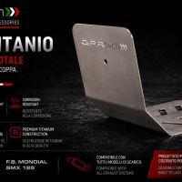 GPR TECH compatible con  F.B. Mondial Smx 125 Enduro 2018/2020 e4 Supermoto 2018/2020 e4 Protección del motor en titanio 