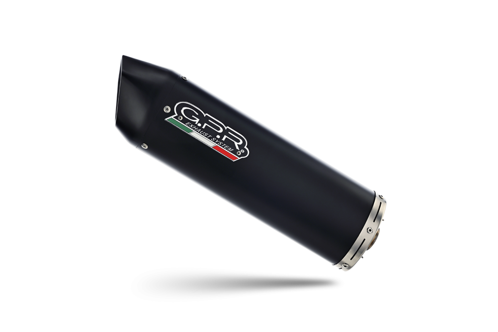 Escape compatible con Zontes Zt 125 G1 - U - U1 - Z2 2020-2024, Furore Nero, Escape completo, no legal para países de la UE, con db killer extraíble 