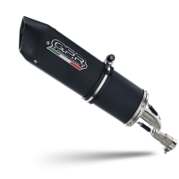 Escape compatible con KL MOTOR KXE 125 2022-2023, Furore Evo4 Nero, Escape homologaedo, legal para mercados fuera de la UE, incluido tubo de enlace y db killer extraíble 