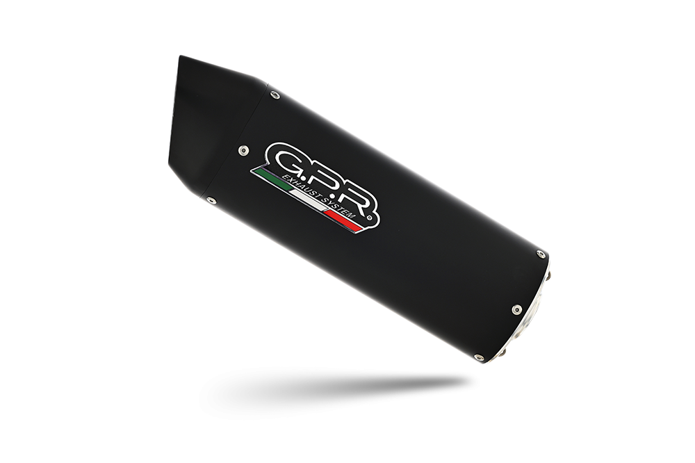 Escape compatible con Yamaha Ybr 125 I.E. 2005-2016, Furore Nero, Escape completo homologado y legal, incluido db killer extraíble 