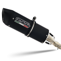 Escape compatible con Cf Moto 650 Mt 2019-2020, Furore Nero, Escape homologaedo, legal para mercados fuera de la UE, incluido tubo de enlace y db killer extraíble 