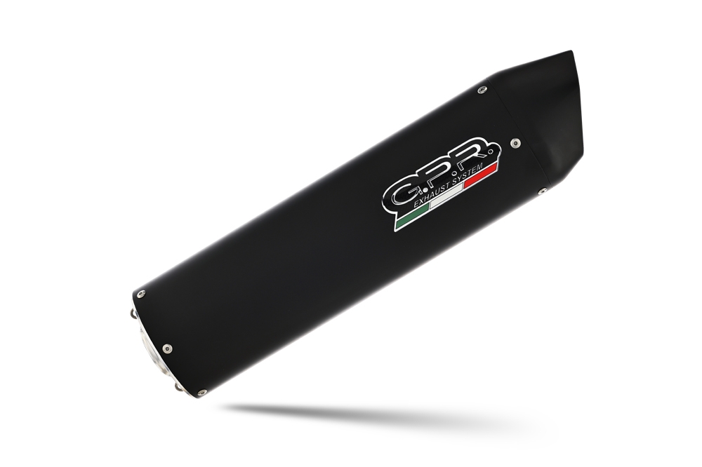Escape compatible con Aprilia Mana 850 Gt 2007-2016, Furore Nero, Escape semi-completo homologado con db killer extraible 