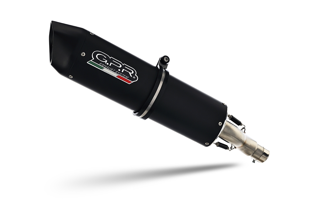 Escape compatible con Aprilia Tuono 1100 V4 Rr 2017-2020, Furore Evo4 Nero, Escape homologaedo, legal para mercados fuera de la UE, incluido tubo de enlace y db killer extraíble 