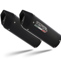 Escape compatible con Kawasaki Zzr 1400 2017-2022, Furore Evo4 Nero, Par de terminales de escape homologados, con db killer extraíbles y tubos de conexión específicos 