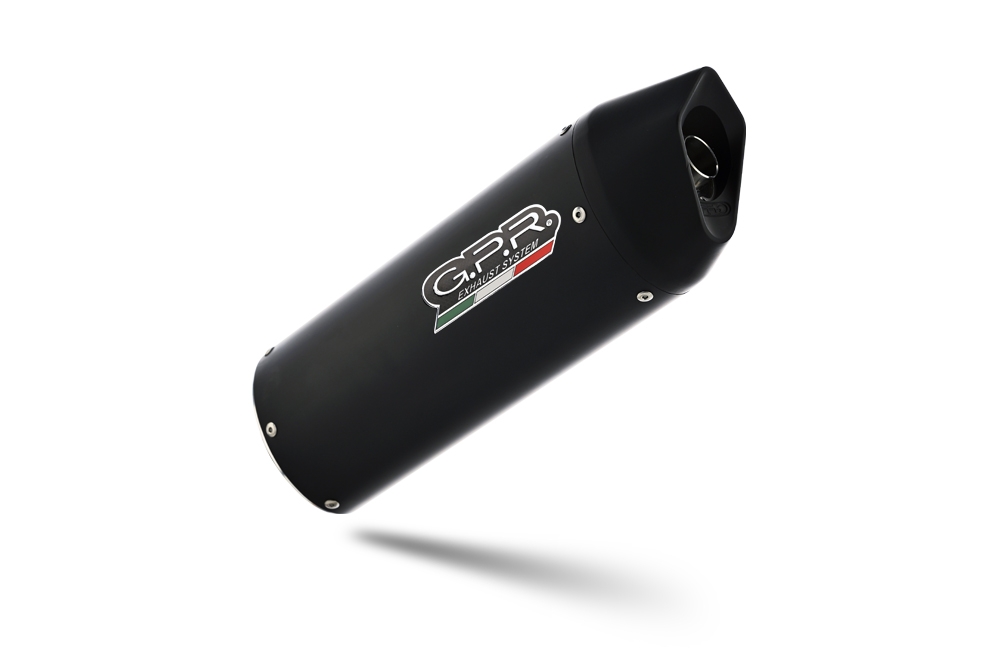 Escape compatible con Aprilia Mana 850 Gt 2007-2016, Furore Nero, Escape semi-completo homologado con db killer extraible 