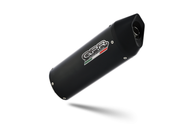 Escape compatible con Aprilia Mana 850 Gt 2007-2016, Furore Nero, Escape semi-completo homologado con db killer extraible 
