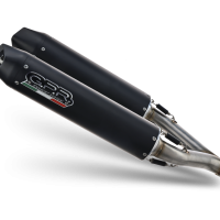 Escape compatible con Ducati 1098 2006-2012, Furore Nero, Par de terminales de escape homologados, con db killer extraíbles y tubos de conexión específicos 