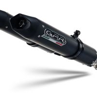 Escape compatible con Aprilia Shiver 750 Gt 2007-2016, Furore Nero, Par de terminales de escape homologados, con db killer extraíbles y tubos de conexión específicos 