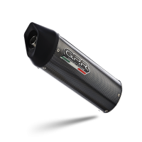 Escape compatible con Cf Moto 650 Gt 2022-2024, Furore Poppy, Sistema de escape medio lleno, incluido db killer extraíble y tubo de conexión 