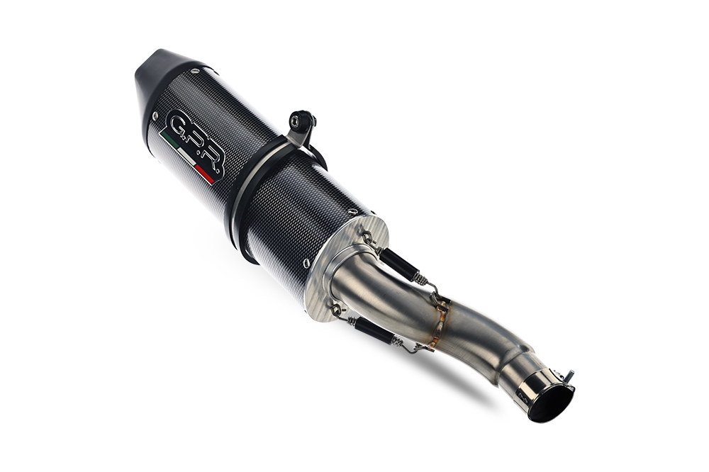 Escape compatible con Kawasaki Versys 650 2006-2014, Furore Poppy, Escape legal, homologado, silenciador con db killer desmontable y tubo de conexión específico 