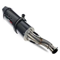 Escape compatible con Kawasaki Versys 650 2006-2014, Furore Poppy, Escape legal, homologado, silenciador con db killer desmontable y tubo de conexión específico 