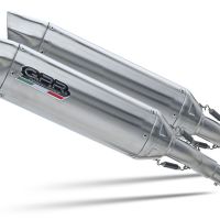 GPR escape compatible con  Suzuki Hayabusa 1300 1999-2006, Furore-X Inox, Par de terminales de escape homologados, con db killer extraíbles y tubos de conexión específicos 