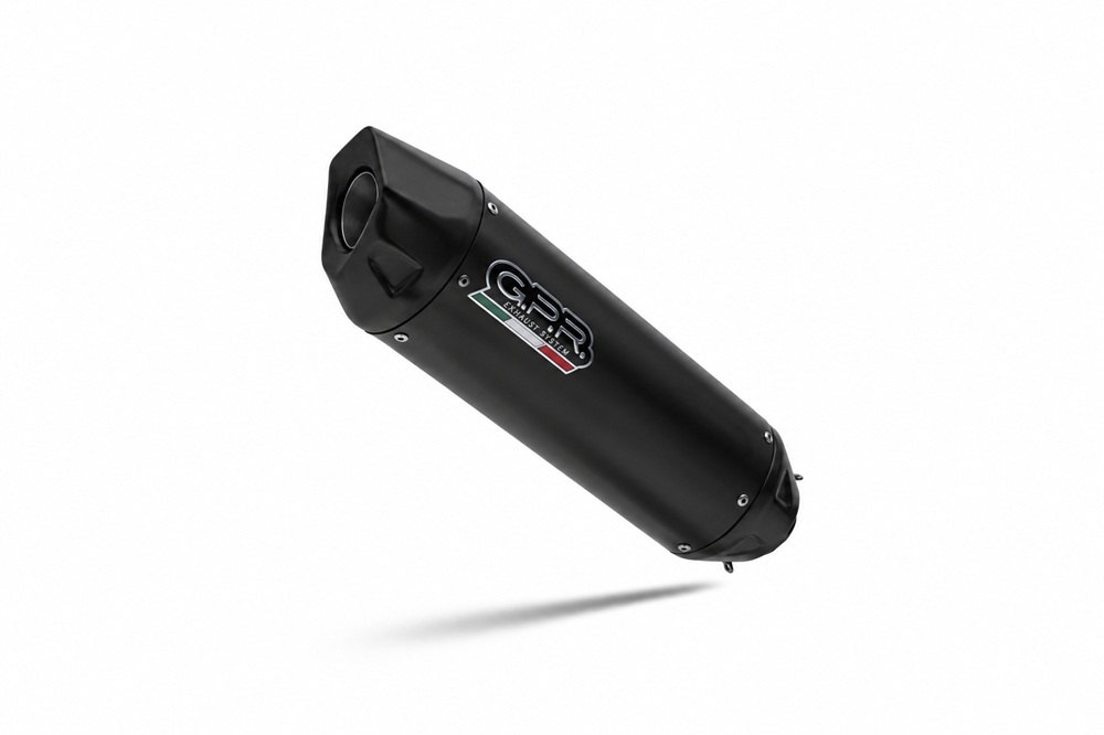 GPR escape compatible con Cf Moto 800 MT-X 2024-2026, Furore-X Titanio Nero, Escape legal, homologado, silenciador con db killer desmontable y tubo de conexión específico 