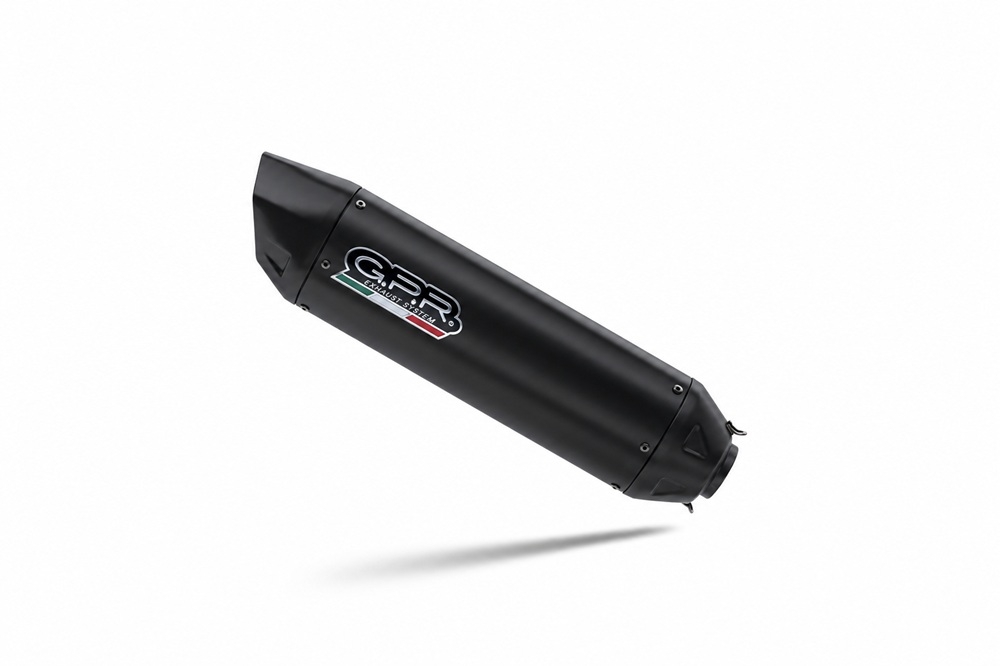 GPR escape compatible con Cf Moto 800 MT-X 2024-2026, Furore-X Titanio Nero, Escape legal, homologado, silenciador con db killer desmontable y tubo de conexión específico 