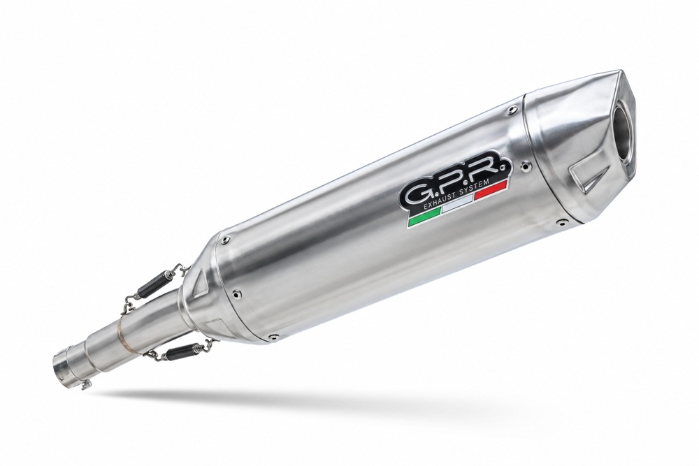 GPR escape compatible con Swm Motorcycles SM 125 R 2021-2024, Furore-X Inox, Escape legal, homologado, silenciador con db killer desmontable y tubo de conexión específico 