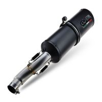Escape compatible con Moto Guzzi Stelvio 1200 4V 2008-2010, Ghisa , Escape legal, homologado, silenciador con db killer desmontable y tubo de conexión específico 