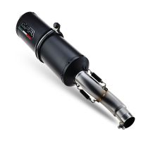Escape compatible con Suzuki Drz 400 SM 2005-2025, Ghisa , Escape completo homologado y legal, incluido db killer extraíble 