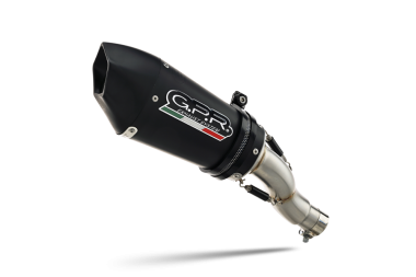 Escape compatible con Bmw C 650 Gt 2012-2015, Gpe Ann. Black titanium, Escape legal, homologado, silenciador con db killer desmontable y tubo de conexión específico 