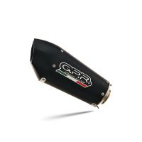 Escape compatible con Aprilia RS 457 2024-2025, Gpe Ann. Black titanium, Escape homologaedo, legal para mercados fuera de la UE, incluido tubo de enlace y db killer extraíble 