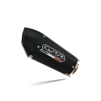 Escape compatible con Triumph Daytona 660 2023-2025, Gpe Ann. Black titanium, Escape completo homologado y legal, incluido db killer extraíble 