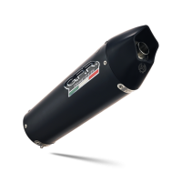 Escape compatible con Gilera Gp 800 2008-2013, Gpe Ann. Black titanium, Escape semi-completo homologado con db killer extraible 