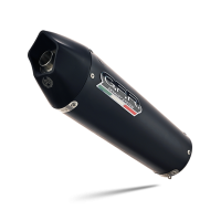 Escape compatible con Kawasaki Er 6 N - F 2012-2016, Gpe Ann. Black titanium, Escape completo homologado y legal, incluido db killer extraíble 