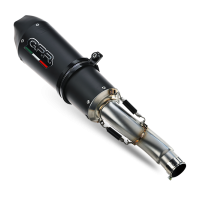 Escape compatible con Triumph Daytona 660 2023-2025, Gpe Ann. Black titanium, Escape completo homologado y legal, incluido db killer extraíble 
