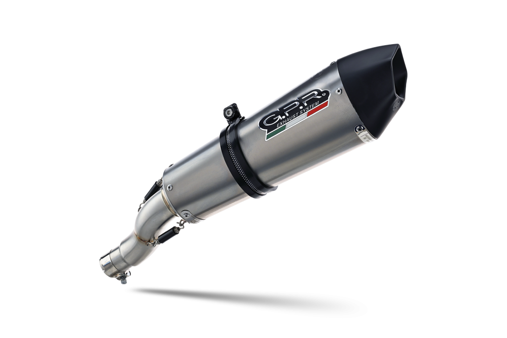 Escape compatible con Gas Gas ES 700 2023-2024, Gpe Ann. titanium, Escape homologaedo, legal para mercados fuera de la UE, incluido tubo de enlace y db killer extraíble 