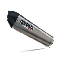 Escape compatible con Honda Cbr 125 R 2004-2010, Gpe Ann. titanium, Silenciador de escape, homologado, montaje con brida específica (bolt-on), con db killer extraíble 