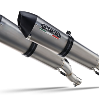 Escape compatible con Bmw K 1600 Gt 2010-2016, Gpe Ann. titanium, Par de terminales de escape homologados, con db killer extraíbles y tubos de conexión específicos 