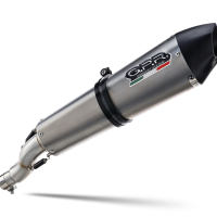 Escape compatible con Derbi Mulhacén 659 2005-2011, Gpe Ann. titanium, Escape legal, homologado, silenciador con db killer desmontable y tubo de conexión específico 