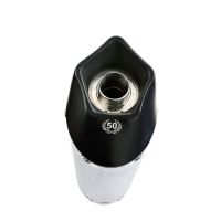 Escape compatible con Honda Cbr 125 R 2004-2010, Gpe Ann. titanium, Silenciador de escape, homologado, montaje con brida específica (bolt-on), con db killer extraíble 