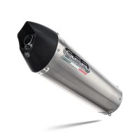 Escape compatible con Honda Cbr 125 R 2004-2010, Gpe Ann. titanium, Silenciador de escape, homologado, montaje con brida específica (bolt-on), con db killer extraíble 