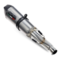 Escape compatible con Ducati Scrambler 800 Icon -Icon Dark 2021-2022, Gpe Ann. Titanium, Escape homologaedo, legal para mercados fuera de la UE, incluido tubo de enlace y db killer extraíble 