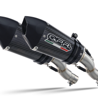 Escape compatible con Kawasaki Z 1000 2010-2013, Gpe Ann. Poppy, Par de terminales de escape homologados, con db killer extraíbles y tubos de conexión específicos 