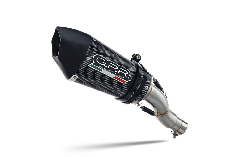 Escape compatible con Benelli Leoncino 500 2017-2024, GP Evo4 Poppy, Escape legal, homologado, silenciador con db killer desmontable y tubo de conexión específico 