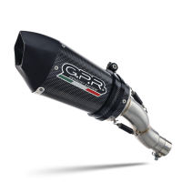 Escape compatible con Honda Cbr 125 R 2011-2016, Gpe Ann. Poppy, Escape homologaedo, legal para mercados fuera de la UE, incluido tubo de enlace y db killer extraíble 