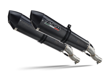 Escape compatible con Bmw K 1600 Gt 2010-2016, Gpe Ann. Poppy, Par de terminales de escape homologados, con db killer extraíbles y tubos de conexión específicos 