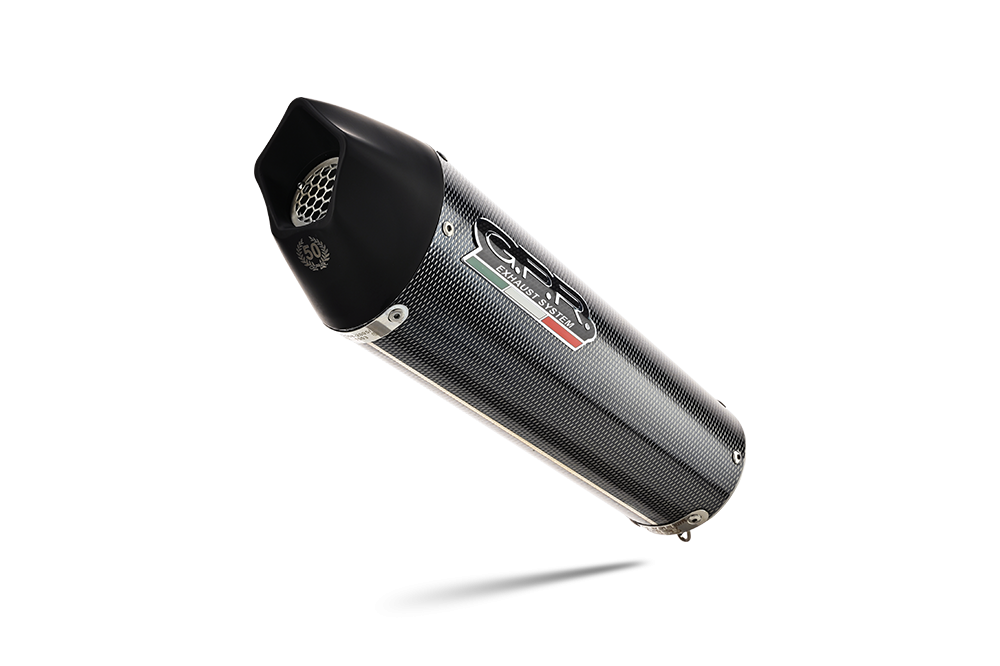 Escape compatible con Ducati Multistrada V4 Grand Tour 2024-2025, GP Evo4 Poppy, Escape legal, homologado, silenciador con db killer desmontable y tubo de conexión específico 