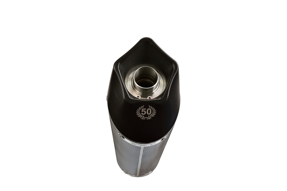 Escape compatible con Honda Cbr 125 R 2004-2010, Gpe Ann. Poppy, Silenciador de escape, homologado, montaje con brida específica (bolt-on), con db killer extraíble 
