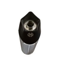 Escape compatible con Honda Cbr 125 R 2004-2010, Gpe Ann. Poppy, Silenciador de escape, homologado, montaje con brida específica (bolt-on), con db killer extraíble 