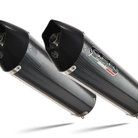 Escape compatible con Suzuki Sv 1000 - S 2003-2008, Gpe Ann. Poppy, Par de terminales de escape homologados, con db killer extraíbles y tubos de conexión específicos 