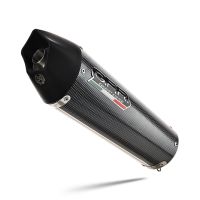 Escape compatible con Honda Cbr 125 R 2004-2010, Gpe Ann. Poppy, Silenciador de escape, homologado, montaje con brida específica (bolt-on), con db killer extraíble 